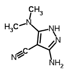 CAS 登录号：72760-86-2， 3-氨基-5-(二甲基氨基)-1H-吡唑-4-甲腈