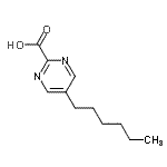 CAS 登录号：72790-11-5， 5-己基-2-嘧啶羧酸