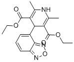 CAS 登录号:72803-02-2, 二乙基4-(2,1,3-苯并恶二唑-7-基)-2,6-二甲基-1,4-二氢吡啶-3,5-二羧酸酯
