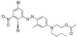 CAS 登录号：72828-63-8， 2-[[4-(2-溴-6-氰基-4-硝基苯基)偶氮-3-甲基苯基]-丁基氨基]乙基乙酸酯