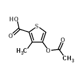 CAS#: 728886-67-7, 4-Acetoxy-3-methyl-2-thiophenecarboxylic acid