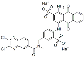 CAS#: 72894-31-6, 1-Amino-4-[[4-[[[(2,3-Dichloro- 6-Quinoxalinyl)Carbonyl]Methylamino]Methyl] -2-Sulfophenyl]Amino]-9,10-Dihydro-9,10-Dioxo-2-Anthracenesulfonic Acid Sodium Salt