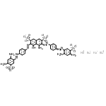 CAS#: 72927-74-3, Tetrasodium 4-amino-3,6-bis({4-[(2,4-diamino-5-sulfonatophenyl)diazenyl]phenyl}diazenyl)-5-hydroxy-2,7-naphthalenedisulfonate