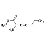 CAS 登录号：729553-63-3， 甲基2-氨基-3-庚炔酸酯