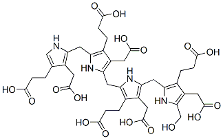 CAS 登录号：73023-76-4， 3-[2-[[4-(2-羧基乙基)-5-[[4-(2-羧基乙基)-5-[[4-(2-羧基乙基)-3-(羧甲基)-1H-吡咯-2-基]甲基]-3-(羧甲基)-1H-吡咯-2-基]甲基]-3-(羧甲基)-1H-吡咯-2-基]甲基]-4-(羧甲基)-5-(羟基甲基)-1H-吡咯-3-基]丙酸
