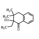 CAS 登录号：730962-98-8， 2-乙基-2-羟基-3,3-二甲基-3,4-二氢-1(2H)-萘酮