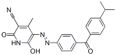 CAS#: 73157-52-5, (5Z)-4-Methyl-2,6-Dioxo-5-[[4-(4-Propan-2-Ylbenzoyl)Phenyl]Hydrazinylidene]Pyridine-3-Carbonitrile