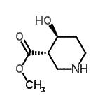 CAS#: 731752-47-9, Methyl (3S,4S)-4-hydroxy-3-piperidinecarboxylate