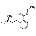 CAS 登录号：731772-83-1， 乙基2-(3-甲基-3-丁烯-1-基)苯甲酸酯