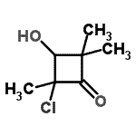 CAS#: 73199-38-9, 2-Chloro-3-hydroxy-2,4,4-trimethylcyclobutanone