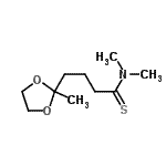 CAS#: 73199-95-8, N,N-Dimethyl-4-(2-methyl-1,3-dioxolan-2-yl)butanethioamide