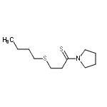 CAS 登录号：73199-97-0， 3-(丁基硫基)-1-(1-吡咯烷基)-1-丙烷硫酮