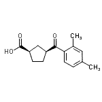 CAS#: 732252-98-1, (1R,3S)-3-(2,4-Dimethylbenzoyl)cyclopentanecarboxylic acid