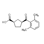 CAS#: 732253-13-3, (1R,3S)-3-(2,6-Dimethylbenzoyl)cyclopentanecarboxylic acid