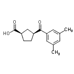CAS#: 732253-27-9, (1R,3S)-3-(3,5-Dimethylbenzoyl)cyclopentanecarboxylic acid