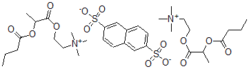 CAS#: 73231-79-5, 2-(2-Butanoyloxypropanoyloxy)Ethyl-Trimethylazanium Naphthalene-2,6-Disulfonate