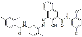 CAS#: 73263-38-4, N-(5-Chloro-2-Methoxyphenyl)-4-[[5-[(2,4-Dimethylbenzoyl)Amino]-2-Methylphenyl]Azo]-3-Hydroxy-2-Naphthalenecarboxamide