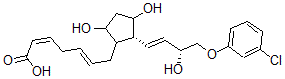 CAS#: 73275-75-9, (2Z,5E)-7-[(2R)-2-[(E,3R)-4-(3-Chlorophenoxy)-3-Hydroxybut-1-Enyl]-3,5-Dihydroxycyclopentyl]Hepta-2,5-Dienoic Acid