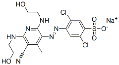 CAS#: 73287-63-5, Sodium 2,5-Dichloro-4-[5-Cyano-2,6-Bis(2-Hydroxyethylamino)-4-Methylpyridin-3-Yl]Diazenylbenzenesulfonate