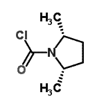 CAS#: 73301-09-4, (2R,5S)-2,5-Dimethyl-1-pyrrolidinecarbonyl chloride