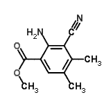 CAS#: 73318-14-6, Methyl 2-amino-3-cyano-4,5-dimethylbenzoate
