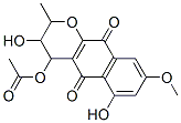 CAS#: 73341-70-5, (3,6-Dihydroxy-8-Methoxy-2-Methyl-5,10-Dioxo-3,4-Dihydro-2H-Benzo[g]Chromen-4-Yl) Acetate