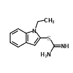 CAS#: 733695-14-2, 1-Ethyl-1H-indol-2-yl carbamimidothioate