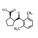 CAS#: 733740-20-0, (1R,2S)-2-(2,6-Dimethylbenzoyl)cyclopentanecarboxylic acid