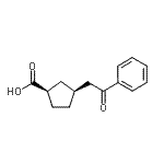 CAS#: 733740-23-3, (1R,3S)-3-(2-Oxo-2-phenylethyl)cyclopentanecarboxylic acid