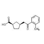 CAS#: 733740-24-4, (1R,3S)-3-[2-(2-Methylphenyl)-2-oxoethyl]cyclopentanecarboxylic acid