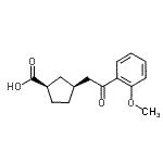 CAS#: 733740-27-7, (1R,3S)-3-[2-(2-Methoxyphenyl)-2-oxoethyl]cyclopentanecarboxylic acid