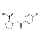 CAS#: 733740-66-4, (1R,2S)-2-[2-(4-Fluorophenyl)-2-oxoethyl]cyclopentanecarboxylic acid