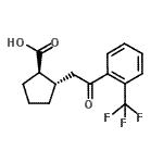 CAS#: 733740-73-3, (1R,2S)-2-{2-Oxo-2-[2-(trifluoromethyl)phenyl]ethyl}cyclopentanecarboxylic acid