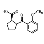 CAS#: 733740-82-4, (1R,2R)-2-(2-Methoxybenzoyl)cyclopentanecarboxylic acid