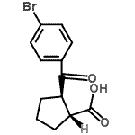 CAS 登录号：733740-98-2， (1R,2R)-2-(4-溴苯甲酰基)环戊烷-1-羧酸