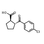 CAS 登录号：733741-02-1， (1R,2R)-2-(4-氯苯甲酰基)环戊烷羧酸