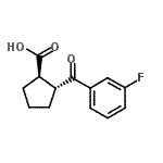 CAS 登录号：733741-04-3， (1R,2R)-2-(3-氟苯甲酰)环戊烷羧酸