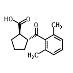 CAS#: 733741-17-8, (1R,2R)-2-(2,6-Dimethylbenzoyl)cyclopentanecarboxylic acid
