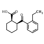 CAS#: 733742-64-8, (1R,2S)-2-(2-Ethylbenzoyl)cyclohexanecarboxylic acid