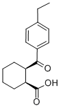 CAS 登录号：733742-65-9， 顺式-2-(4-乙基苯甲酰)环己烷-1-羧酸