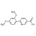 CAS#: 733776-45-9, 6-(2,4-Dimethoxyphenyl)nicotinic acid
