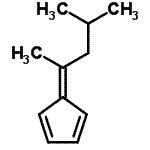 CAS#: 7338-49-0, 5-(4-Methyl-2-pentanylidene)-1,3-cyclopentadiene