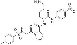 CAS 登录号：73392-19-5， 甲苯磺酰基-甘氨酰-脯氨酰-赖氨酰-对硝基苯胺