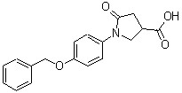 CAS#: 73422-90-9, 1-[4-(Benzyloxy)phenyl]-5-oxo-3-pyrrolidinecarboxylic acid