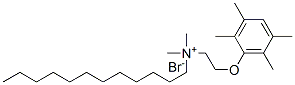 CAS 登录号：73430-81-6， 十二烷基-二甲基-[2-(2,3,5,6-四甲基苯氧基)乙基]溴化铵