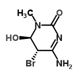CAS#: 734489-50-0, (5S,6R)-4-Amino-5-bromo-6-hydroxy-1-methyl-5,6-dihydro-2(1H)-pyrimidinone