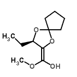 CAS#: 734497-47-3, (E)-[(3R)-3-Ethyl-1,4-dioxaspiro[4.4]non-2-ylidene](methoxy)methanol