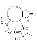 CAS#: 73522-62-0, Methyl (6E,10E)-5-Acetyloxy-4-(2,3-Dihydroxy-2-Methylbutanoyl)Oxy-10-Methyl-3-Methylidene-2-Oxo-3a,4,5,8,9,11a-Hexahydrocyclodeca[b]Furan-6-Carboxylate