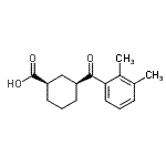 CAS#: 735269-82-6, (1R,3S)-3-(2,3-Dimethylbenzoyl)cyclohexanecarboxylic acid