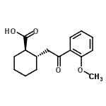 CAS#: 735274-73-4, (1R,2S)-2-[2-(2-Methoxyphenyl)-2-oxoethyl]cyclohexanecarboxylic acid